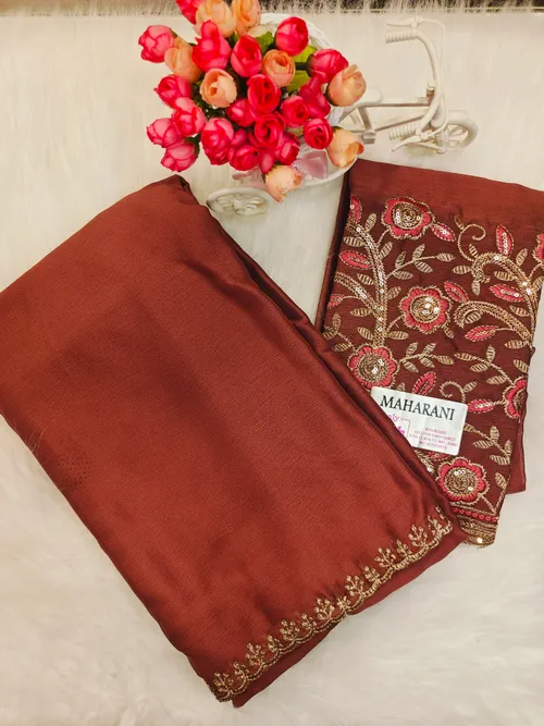 DESIGNER SAREE WITH WORK BLOUSE DS20